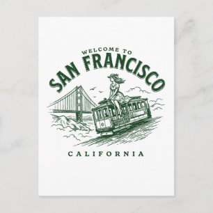 Postal Bienvenido a la ciudad de San Francisco California