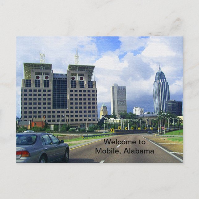 Postal Bienvenido a Mobile, Alabama (Anverso)