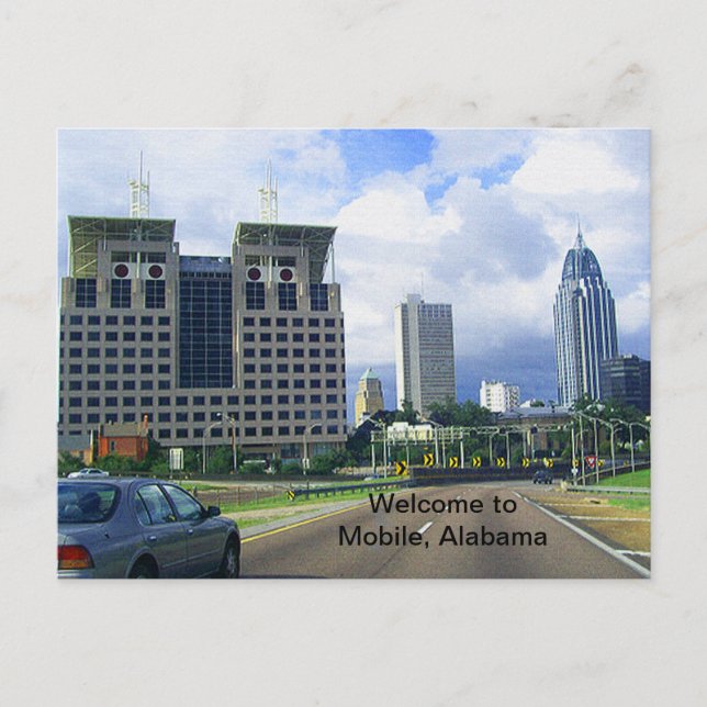 Postal Bienvenido a Mobile, Alabama (Anverso)