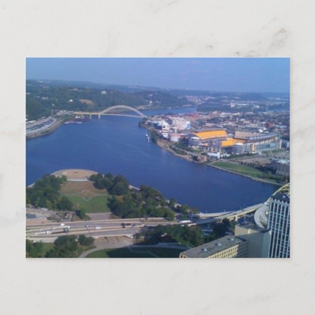 Postal bienvenido a pittsburgh (Anverso)