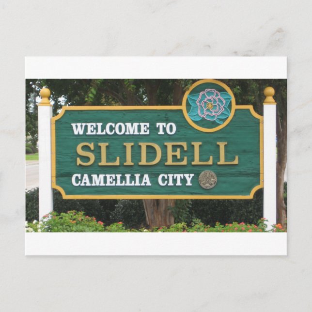 Postal Bienvenido A Slidell (Anverso)