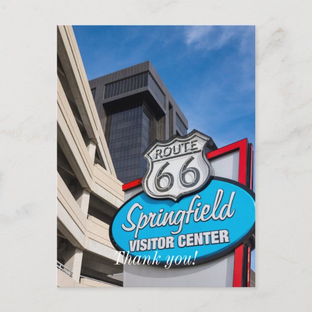 Postal Bienvenido A Springfield (Anverso)