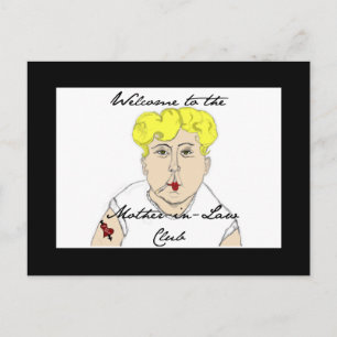 Postal Bienvenido al consejo del club de abogados Madre e