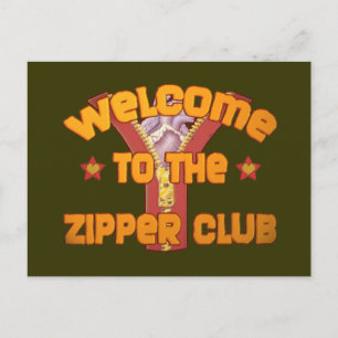 Postal Bienvenido al Zipper Club