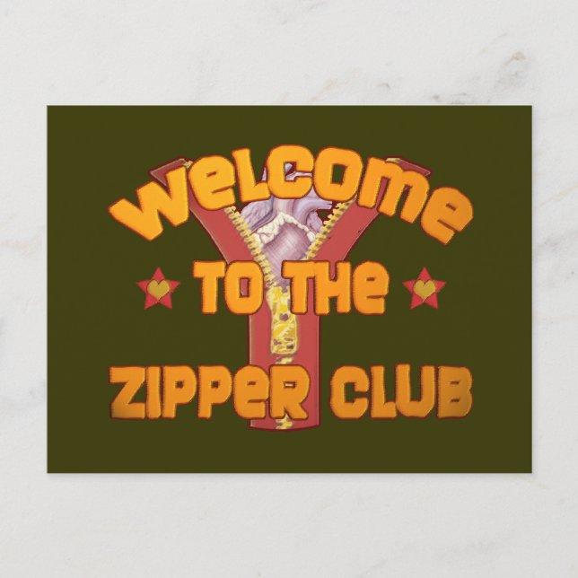 Postal Bienvenido al Zipper Club (Anverso)