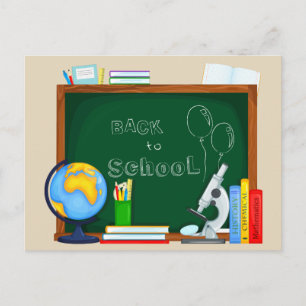 Postal Bienvenido de vuelta a la escuela