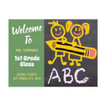 Bienvenido De Vuelta A Las Cartas De Chalkboard De