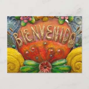 Postal Bienvenido iniciar sesión en español, México