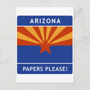 Postal ¡Bienvenidos a Arizona, por favor!