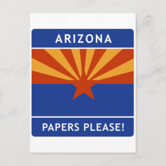 Postal ¡Bienvenidos a Arizona, por favor!