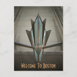 Postal Bienvenidos A Boston