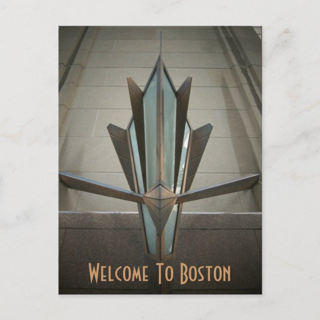 Postal Bienvenidos A Boston (Anverso)