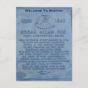 Postal Bienvenidos A Boston