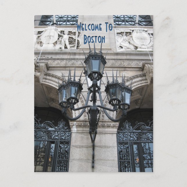 Postal Bienvenidos A Boston (Anverso)