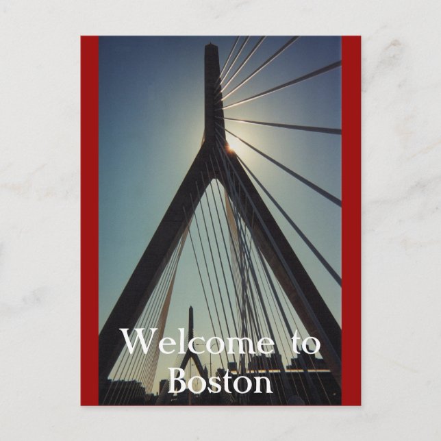 Postal Bienvenidos a Boston (Anverso)