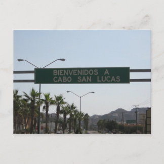 Postal Bienvenidos a Cabo San Lucas