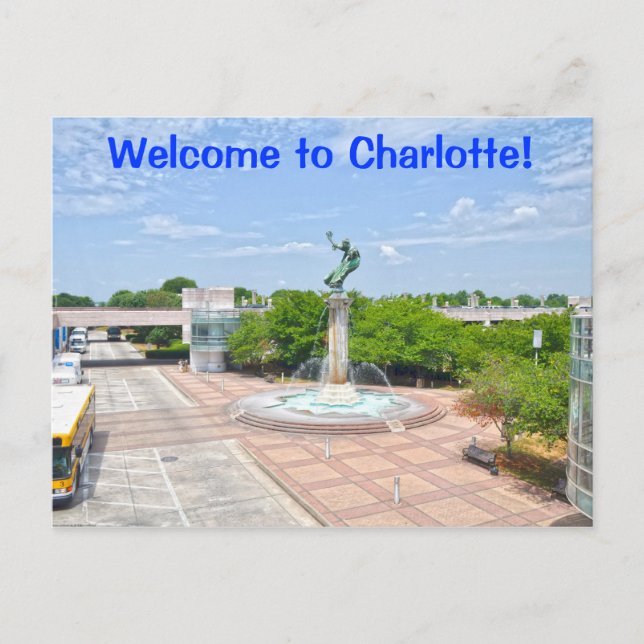 Postal ¡Bienvenidos a Charlotte! (Anverso)