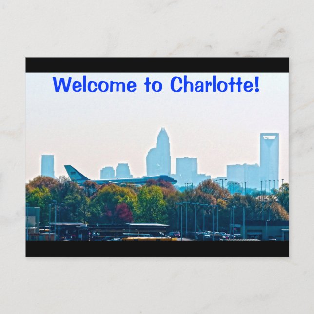 Postal ¡Bienvenidos a Charlotte! (Anverso)