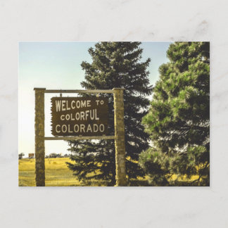 Postal Bienvenidos a Colorful Colorado