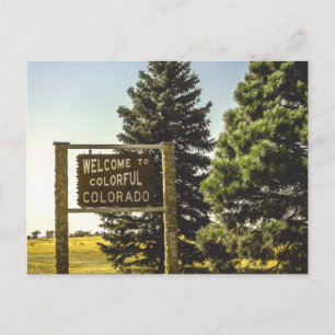 Postal Bienvenidos a Colorful Colorado