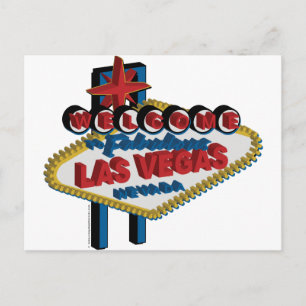 Postal Bienvenidos a Fabulous Las Vegas