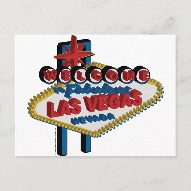 Postal Bienvenidos a Fabulous Las Vegas (Anverso)