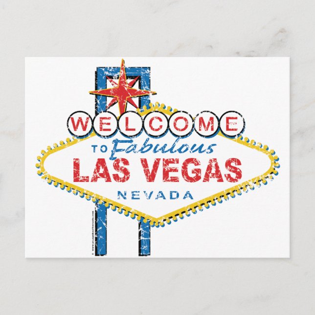 Postal Bienvenidos a Fabulous Las Vegas (Anverso)