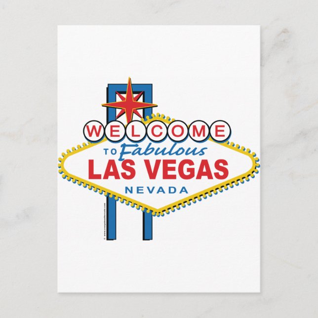 Postal Bienvenidos a Fabulous Las Vegas (Anverso)