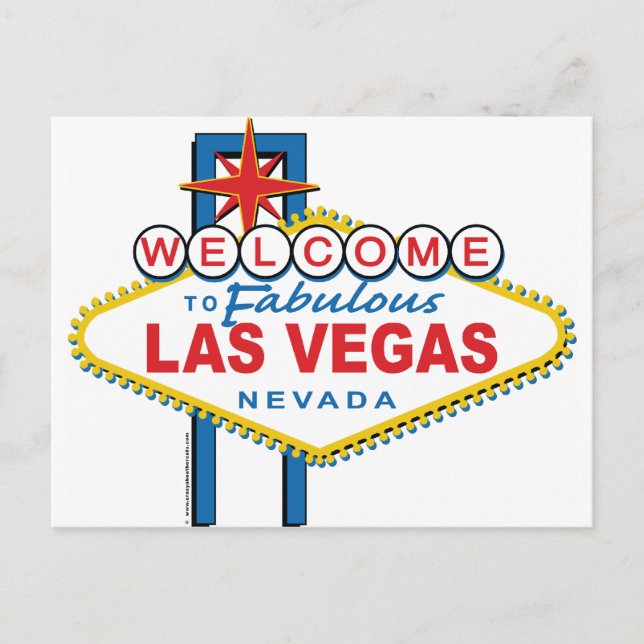 Postal Bienvenidos a Fabulous Las Vegas (Anverso)