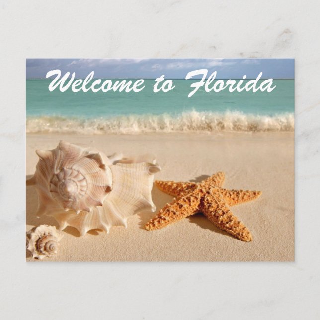 Postal Bienvenidos a Florida (Anverso)