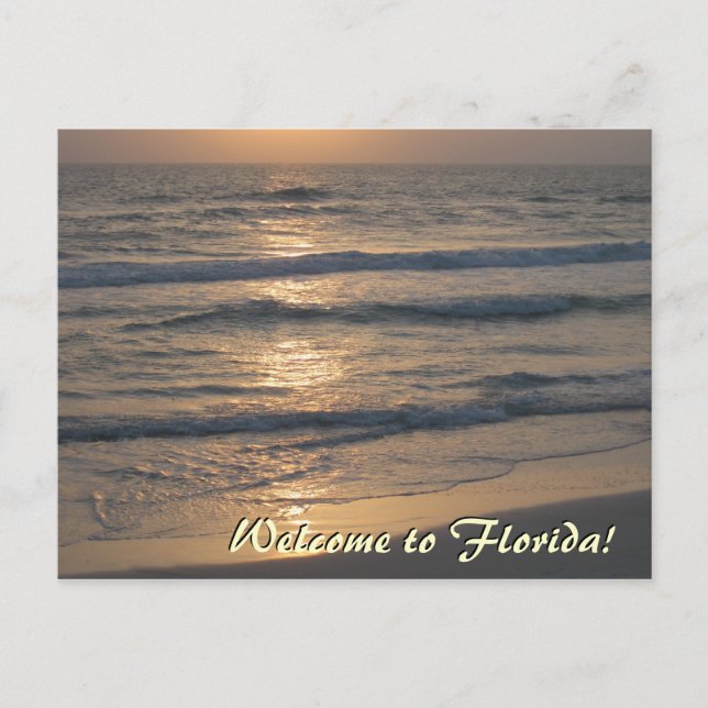 Postal Bienvenidos a Florida (Anverso)