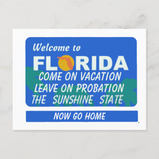 Postal Bienvenidos A Florida Vacation Probation