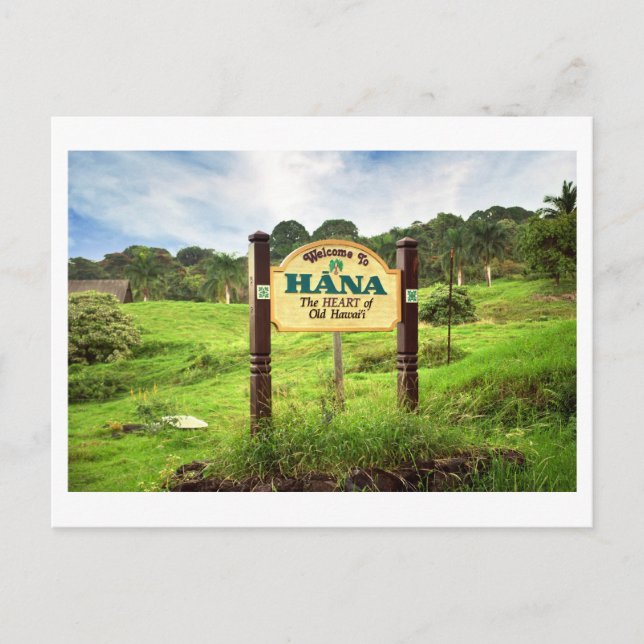Postal Bienvenidos a Hana (Anverso)