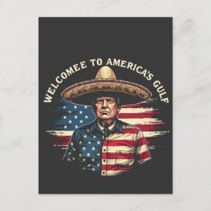 Postal Bienvenidos a la costa este de Trump en el Golfo d