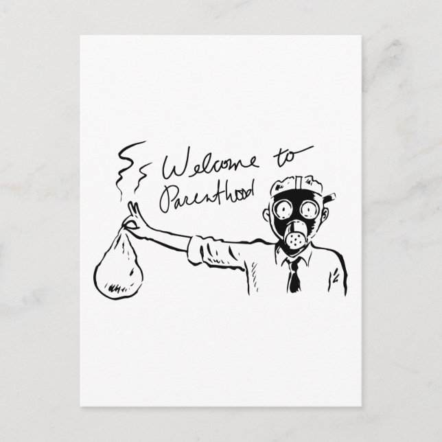 Postal Bienvenidos a la paternidad (Anverso)