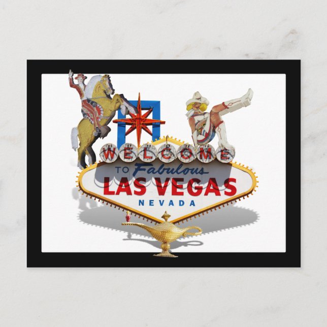 Postal Bienvenidos a Las Vegas (Anverso)