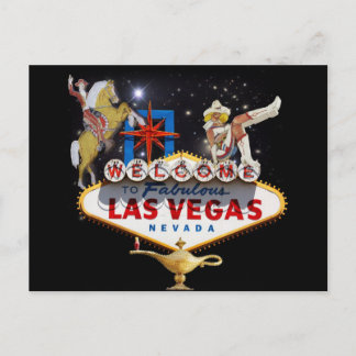 Postal Bienvenidos a Las Vegas