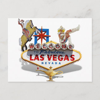 Postal Bienvenidos a Las Vegas