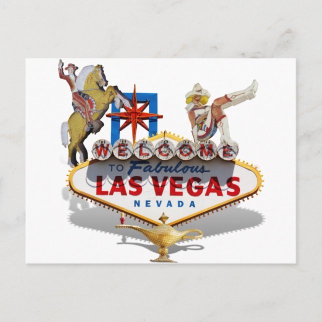 Postal Bienvenidos a Las Vegas (Anverso)