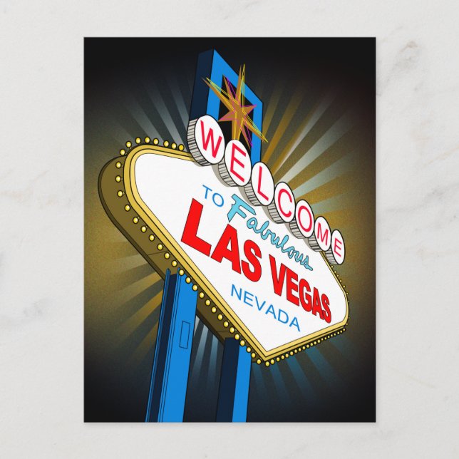 Postal Bienvenidos a Las Vegas (Anverso)