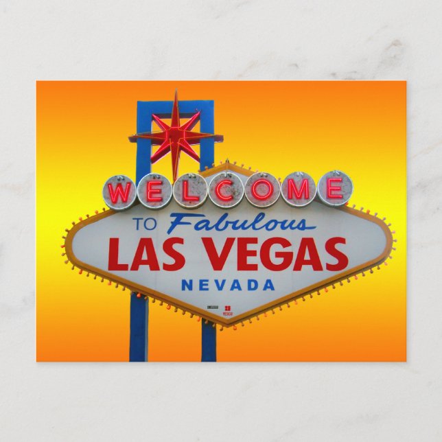 Postal Bienvenidos a Las Vegas (Anverso)
