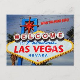 Postal Bienvenidos a Las Vegas Nevada