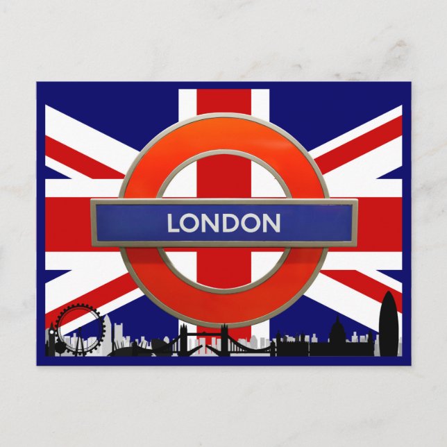 Postal Bienvenidos a Londres (Anverso)