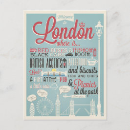 Postal Bienvenidos a Londres