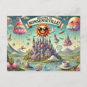 Postal ¡Bienvenidos a Nonsenseville!"