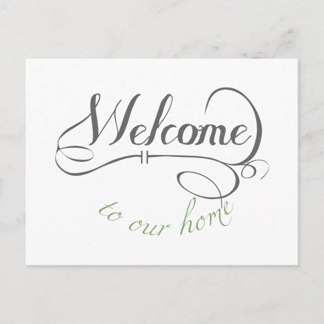 Postal Bienvenidos A Nuestra Casa (Anverso)