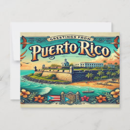 Postal Bienvenidos a Puerto Rico