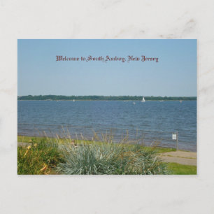 Postal Bienvenidos a South Amboy, Nueva Jersey
