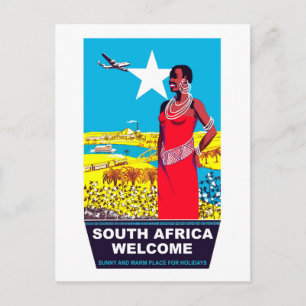 Postal Bienvenidos a Sudáfrica