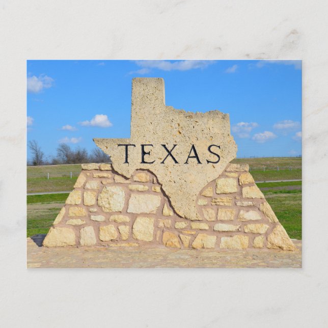 Postal Bienvenidos a Texas (Anverso)